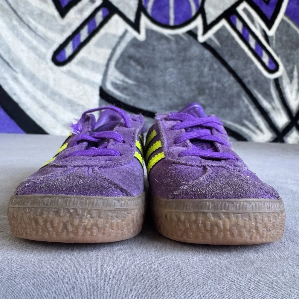 Size 6c - Kids Adidas Gazelle CF EL I  (JP7136) Purple Girl Boy